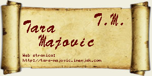 Tara Majović vizit kartica